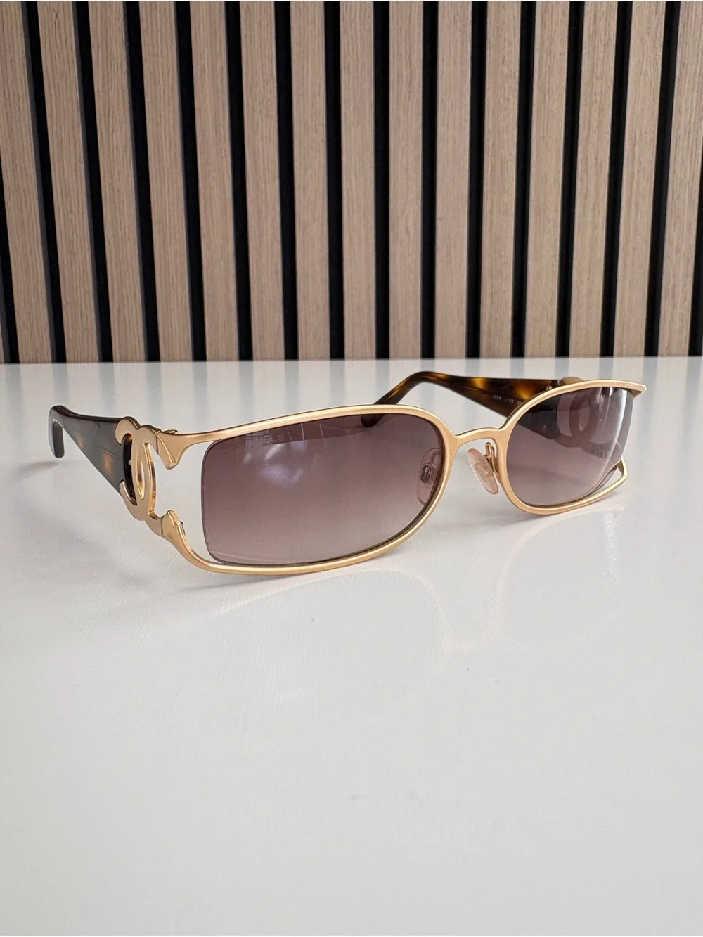 Auth VTG CHANEL Sunglasses 4024